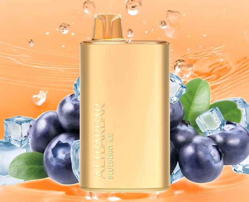 Alibarbar Rich 8000 Puffs Vape - Borovničev Led: Va&scaron;a Gorska Svežina v Žepu